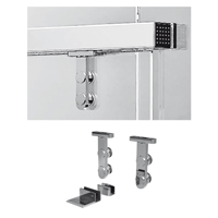 Montaje de Magneo CS80 en puerta de vidrio mediante soporte Manet