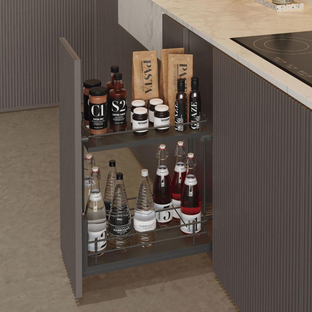 Botellero extraíble con base blanca linea Compact Menage Confort