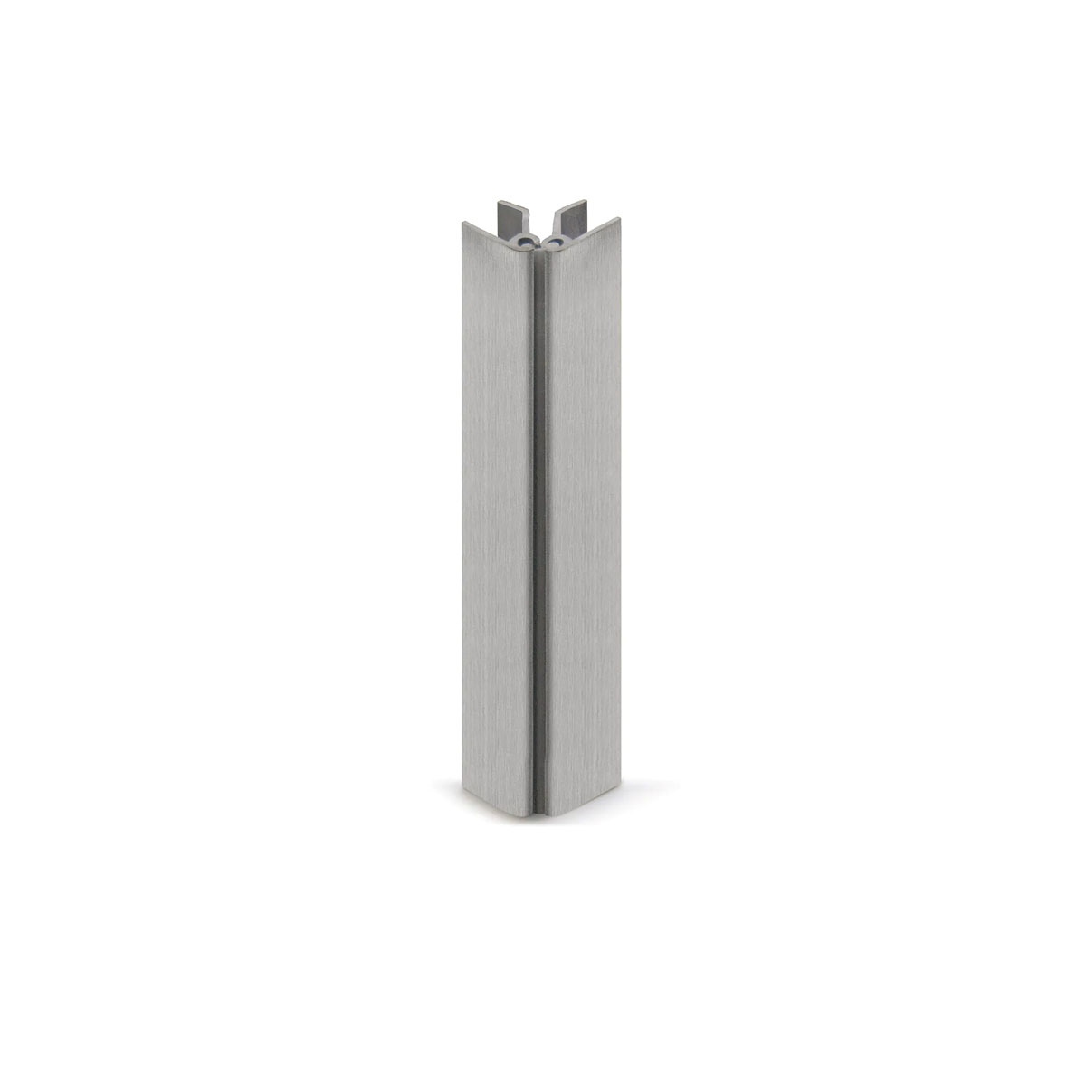 Ángulo flexible para el zócalo de aluminio/PVC Cromo Mate