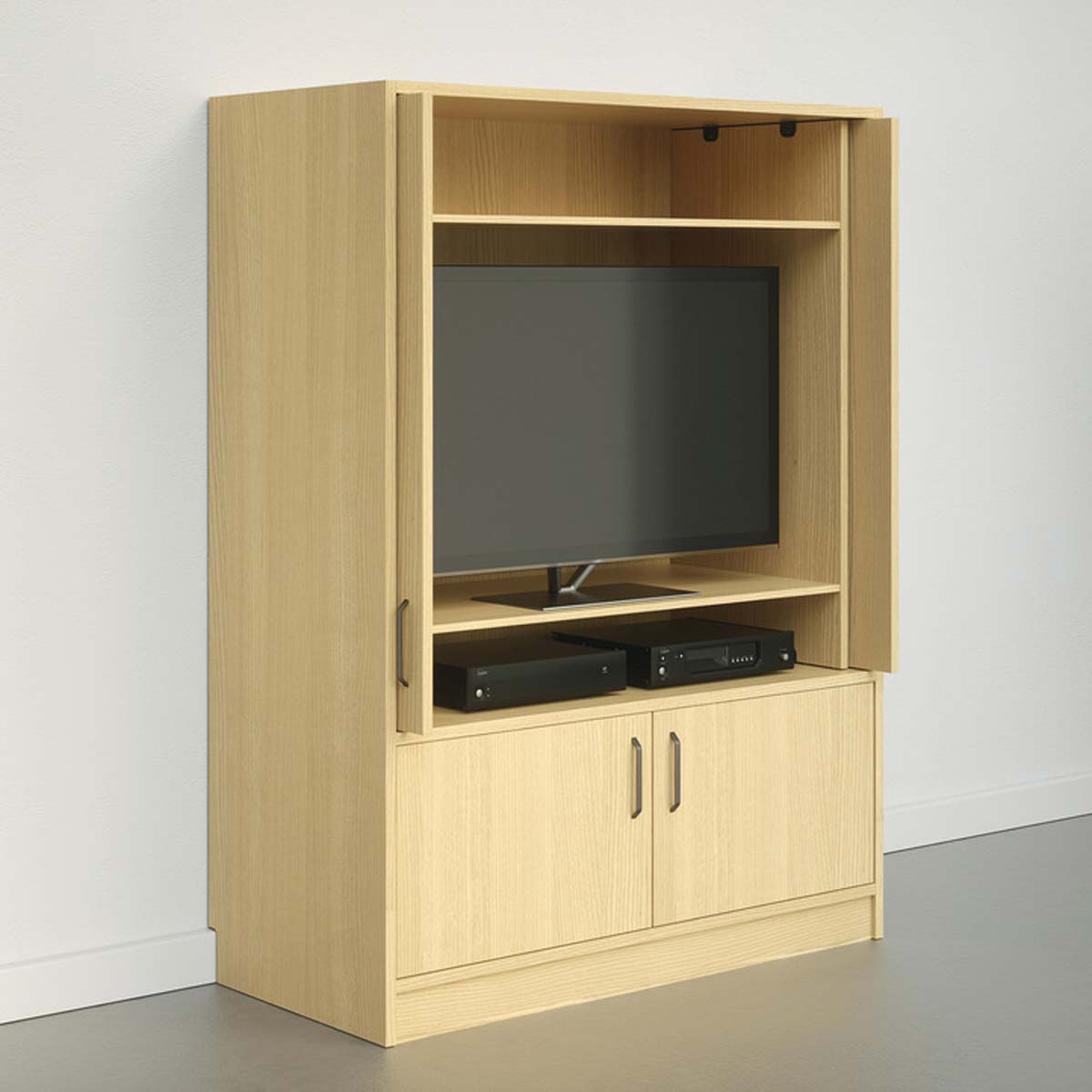 Sistema de puertas escamoteables para muebles