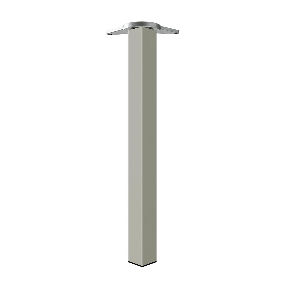 CIRO TOP - Pata cuadrada de altura regulable - Efecto Inox