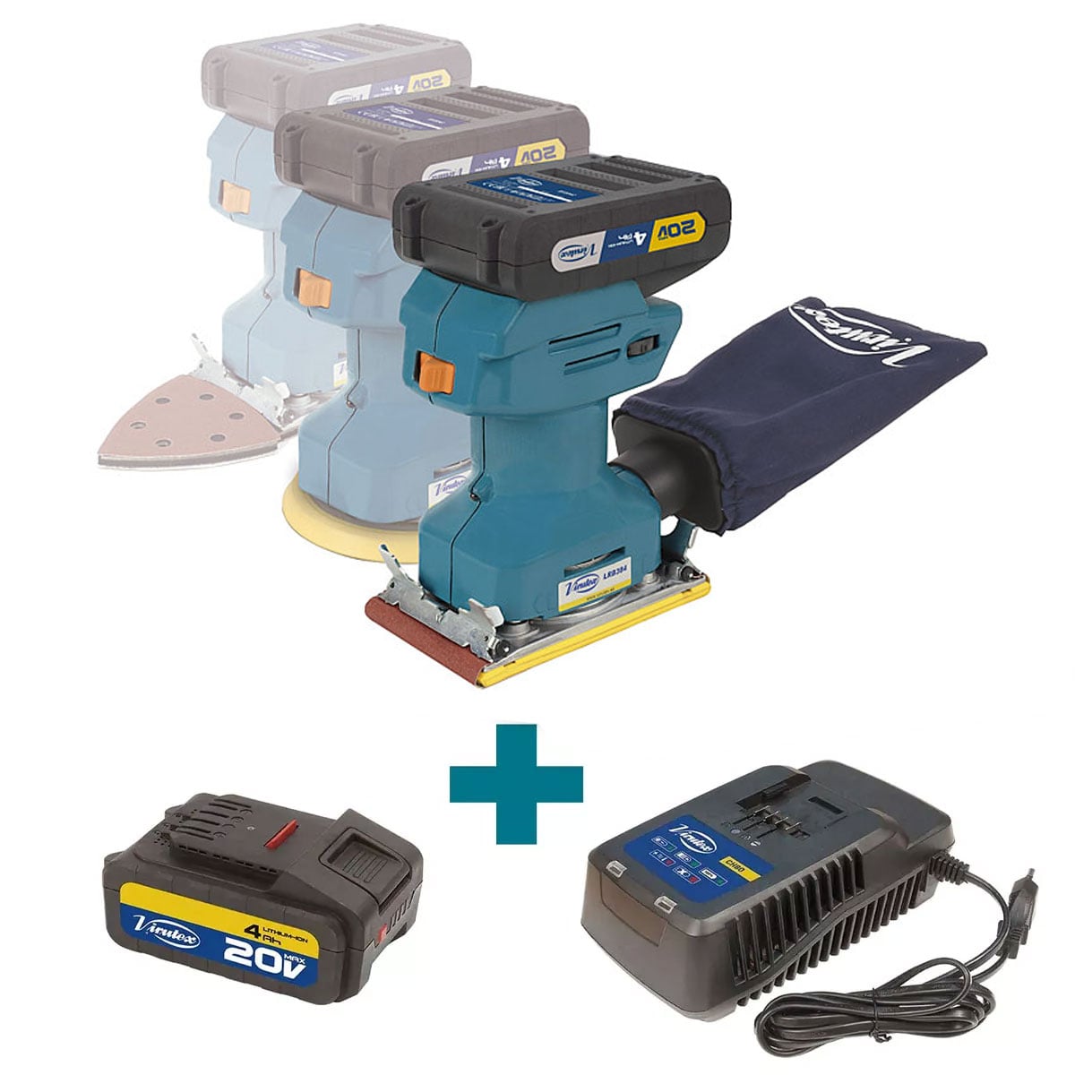 Multilijadora a batería Virutex LRB384 - Con 2 baterías y cargador