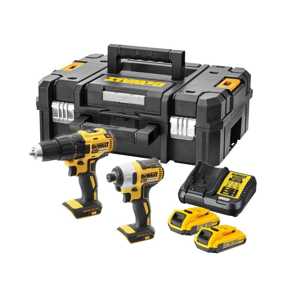 dewalt-dck2059d2t‑gb-18v-xr-brushless-twin-kit-con-2-baterías-2ah