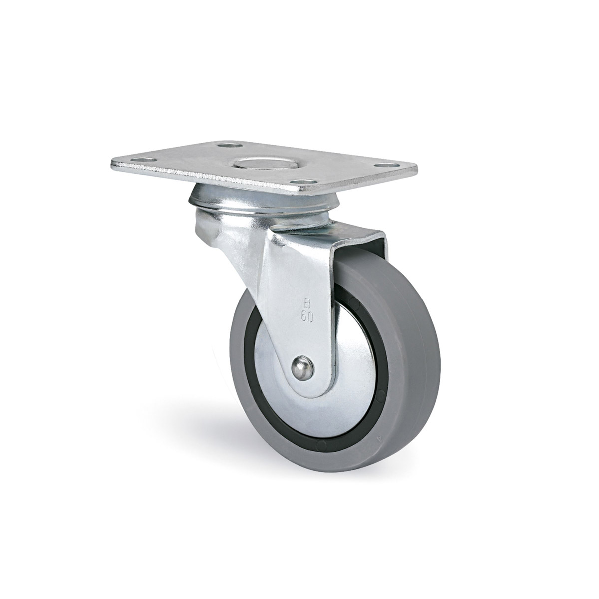 Rueda Horquilla Enden Plet D-50 Goma S/Freno