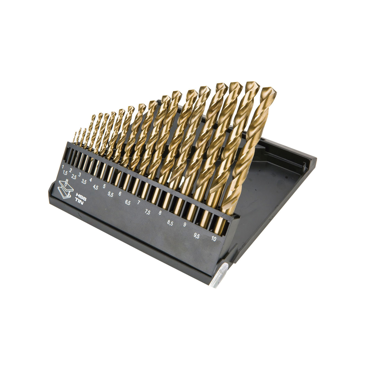 Estuche Brocas Titanio 19 Brocas 1-10Mm