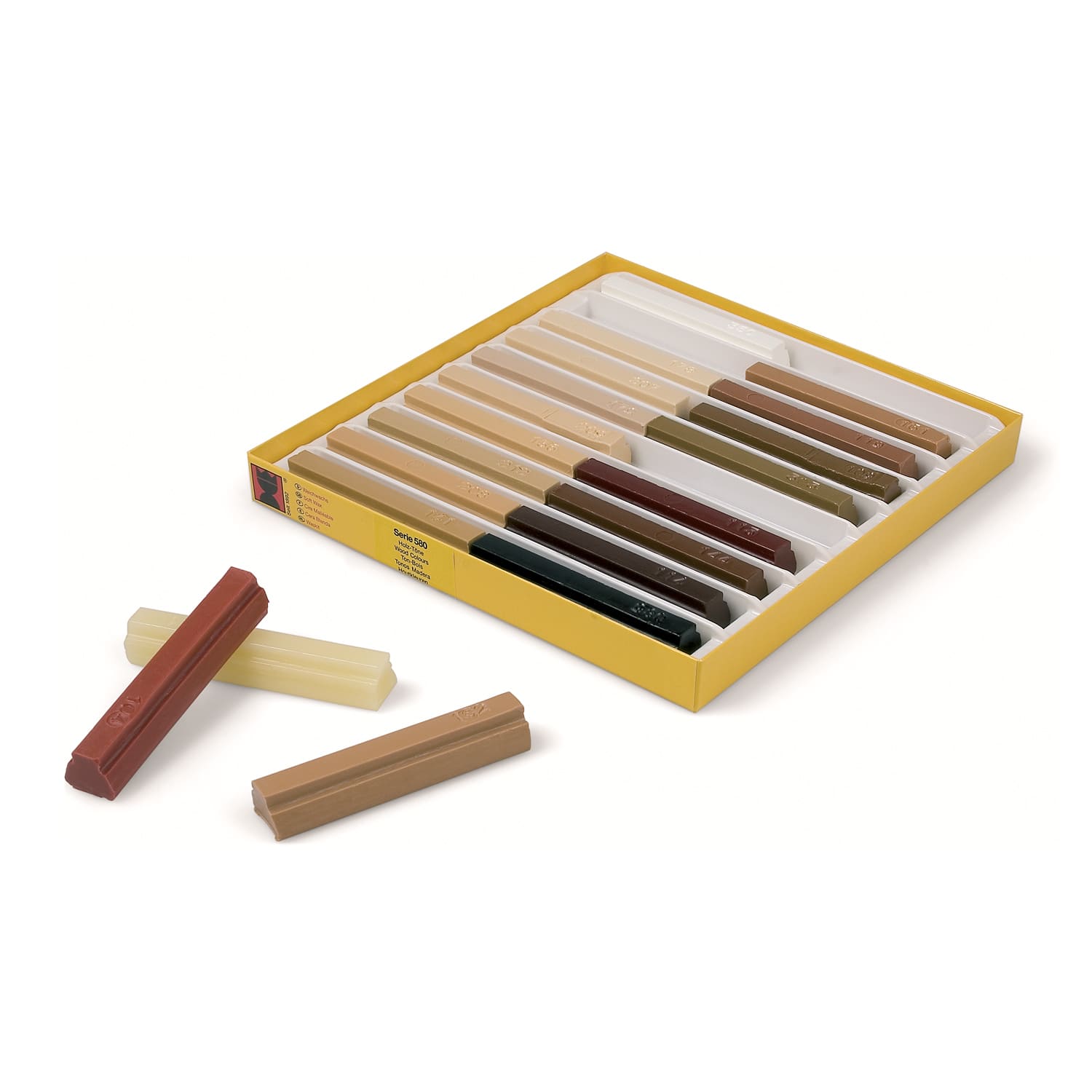 Estuches de ceras blandas de Retoque para Madera