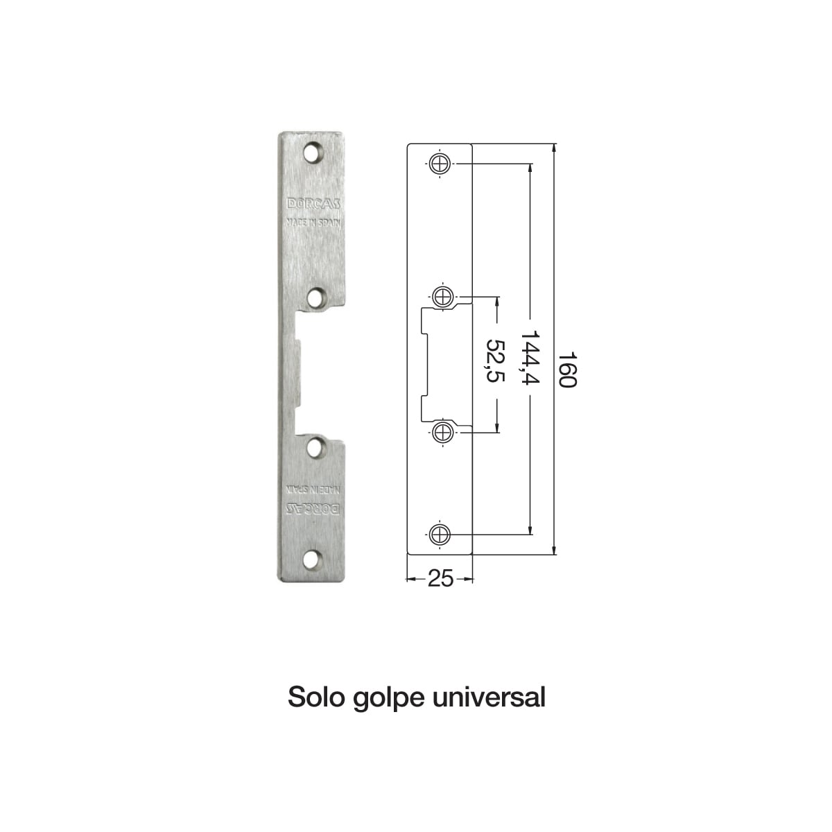 Placas Solo golpe universal para los cierres Eléctricos