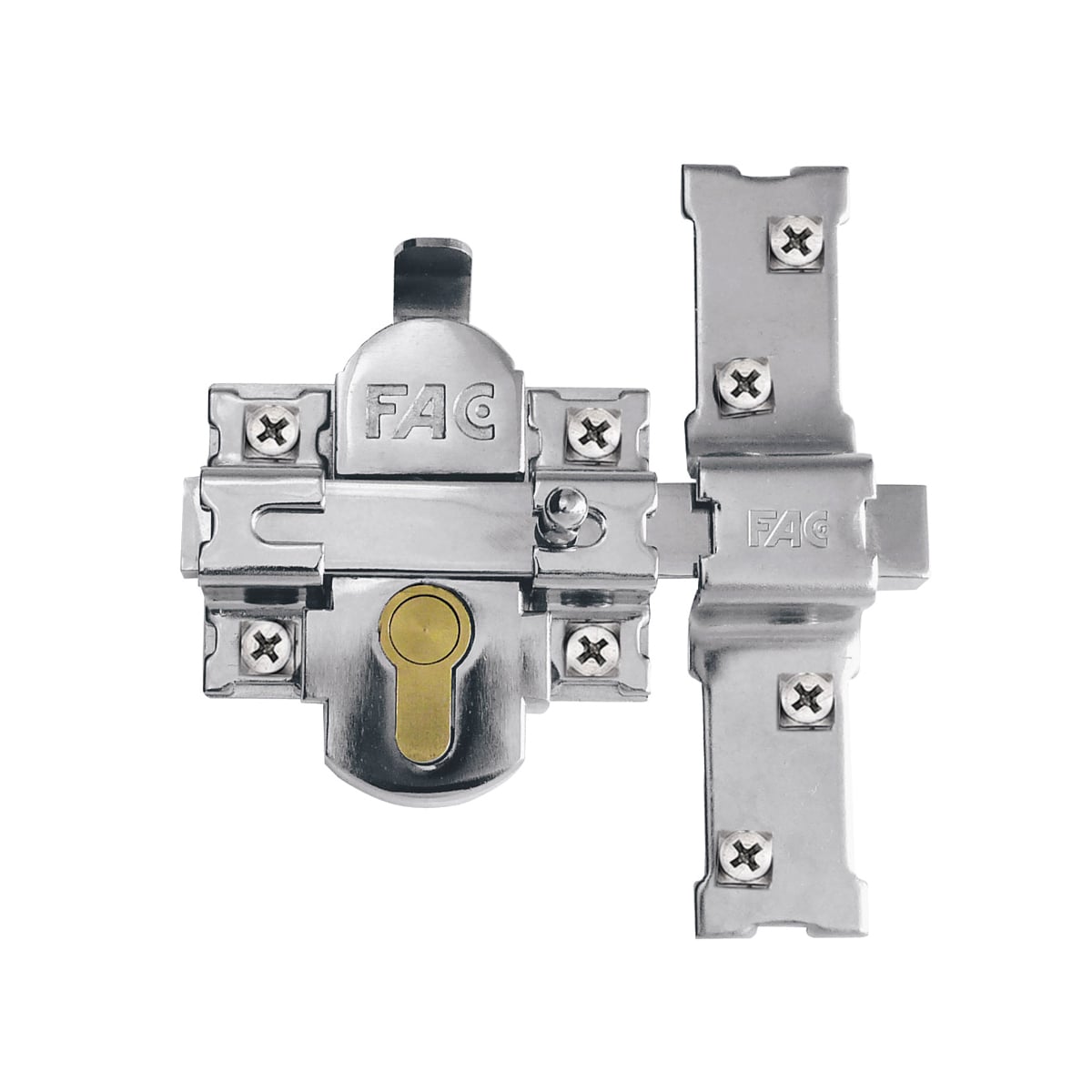 Cerrojo Fac R/311-R/80 Classic Niquel S/Cilindro - 34.4047.0