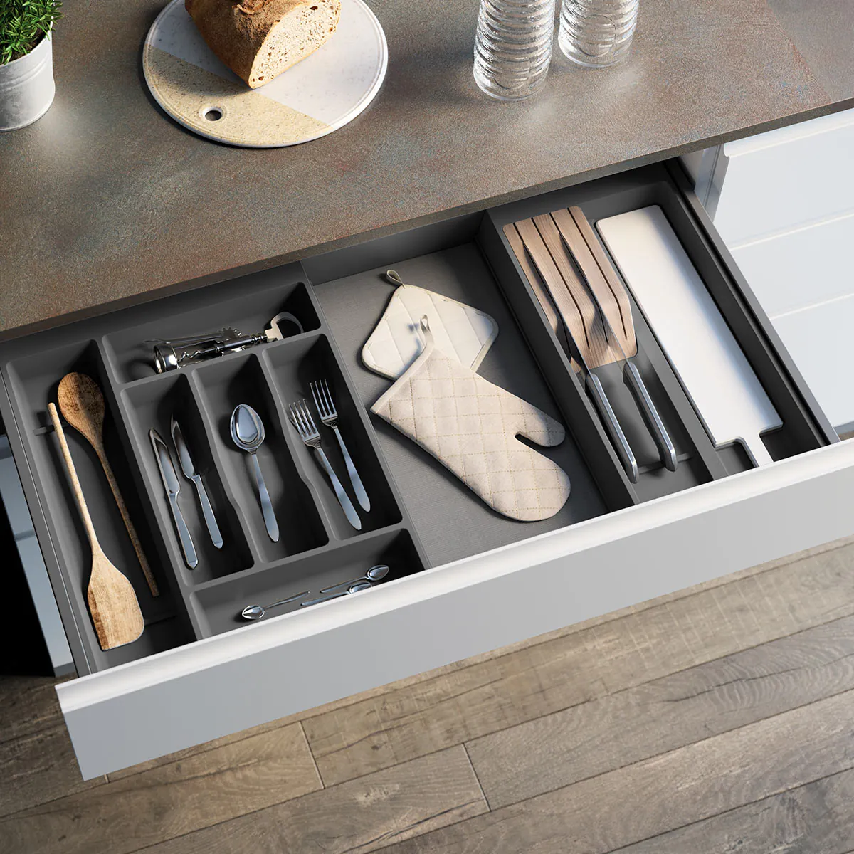 COMBI Cuberteros adaptables Modular Mengual