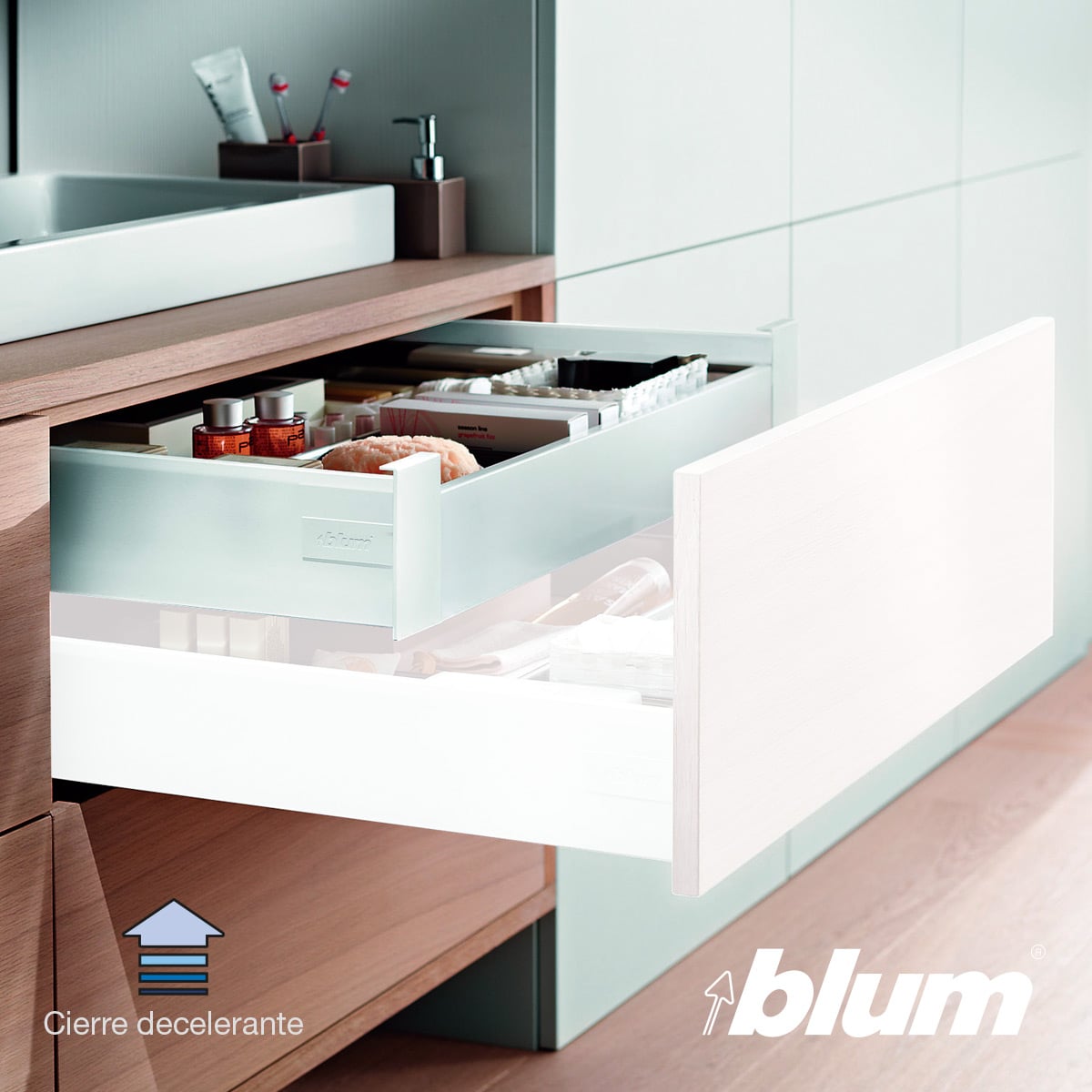 Blum Tirador con y sin tope para cajón interior Tandembox Antaro de altura M / K