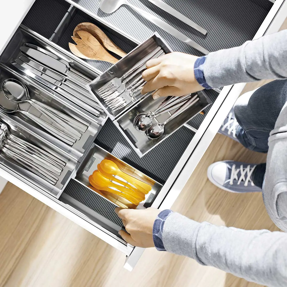 EUROBOX PLUS Cuberteros modulares Blum Orga-Line Mengual