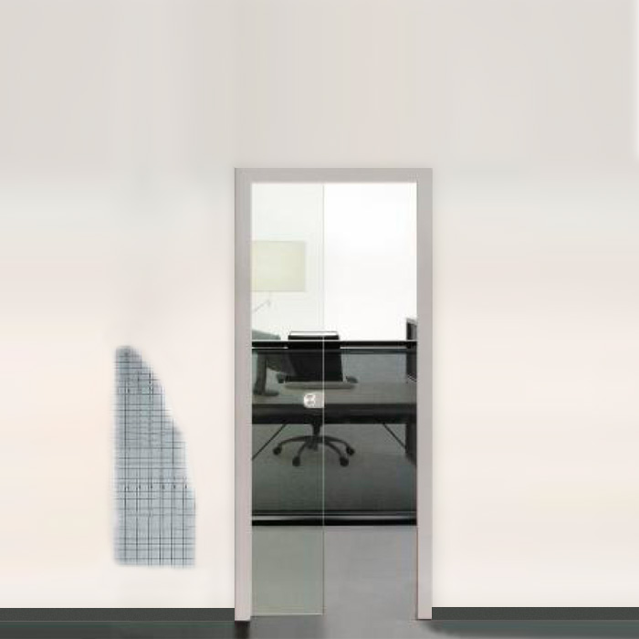 Armazon puerta corredera Doortech de Scrigno montaje puerta madera