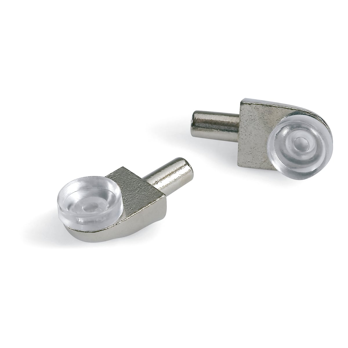 Portaestante 5mm, para cristal con ventosa niquelado