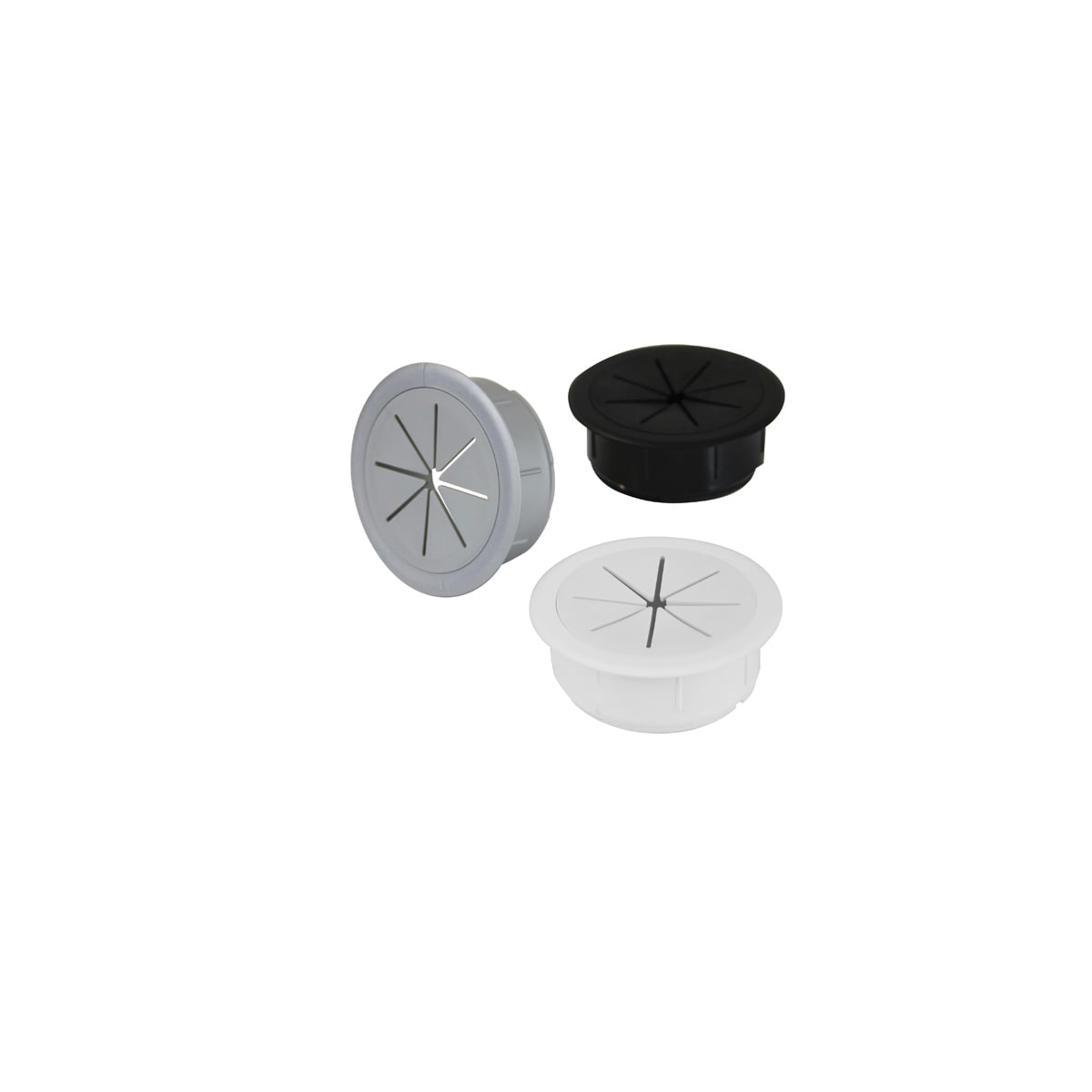 Pasacables circular con goma