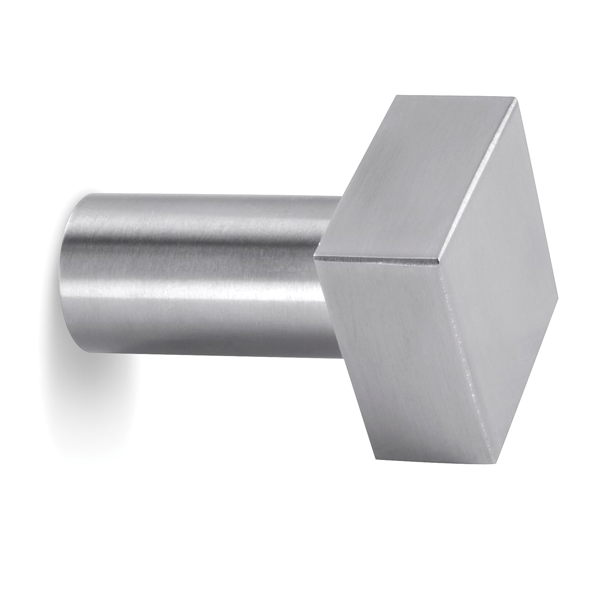 Percha cuadrada inox mate