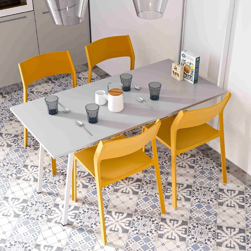 Mesa Abatible Sobreponer Martina Blanco 
