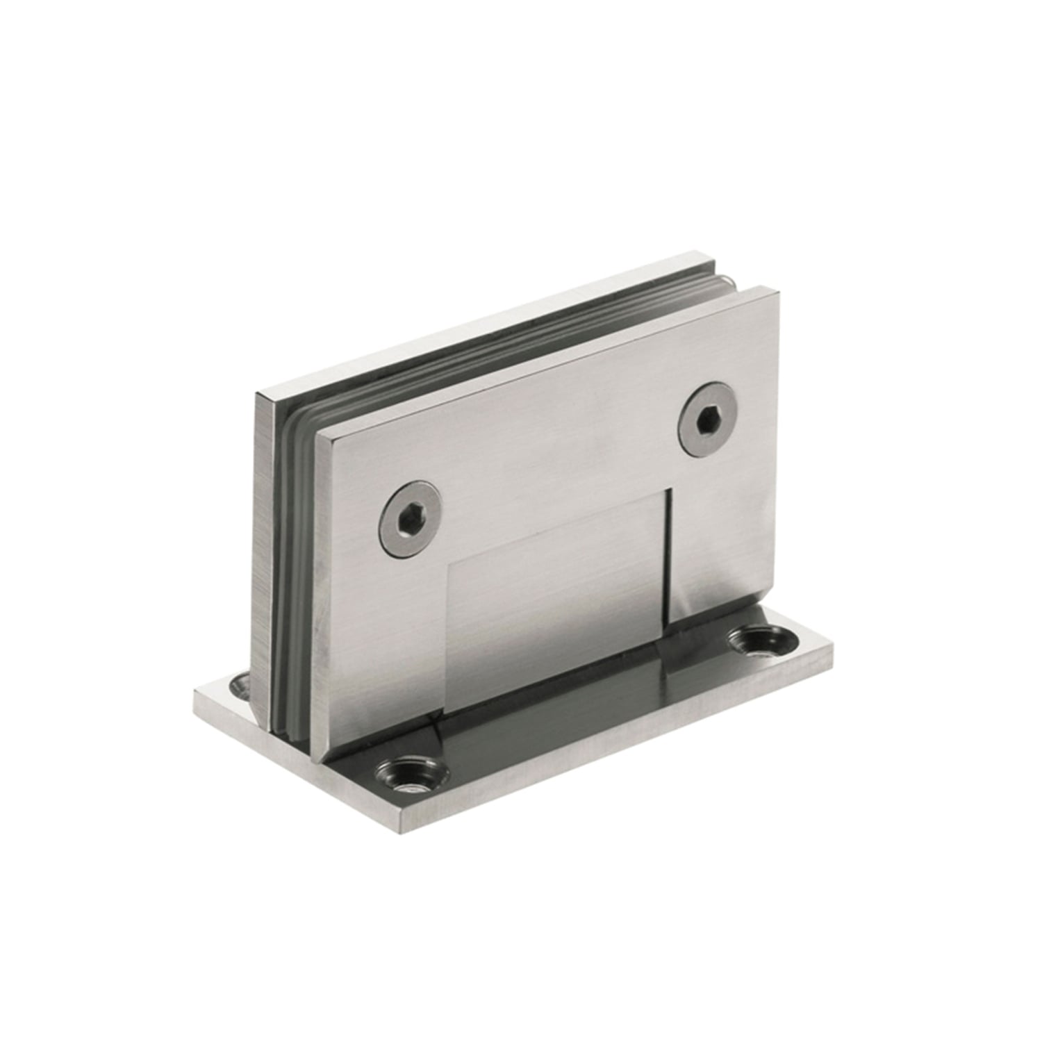 Fijación vidrio a la pared con pletina para puerta de cristal o vidrio