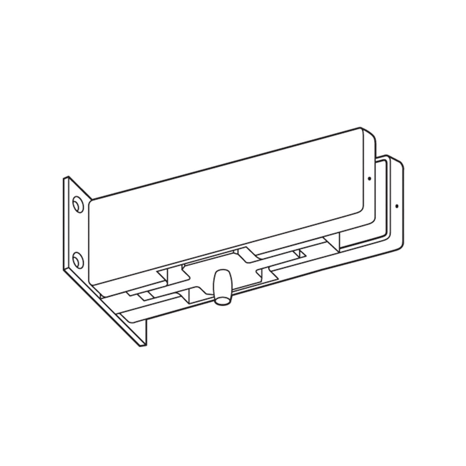 Pivote superior costado madera-vidrio para puertas de cristal