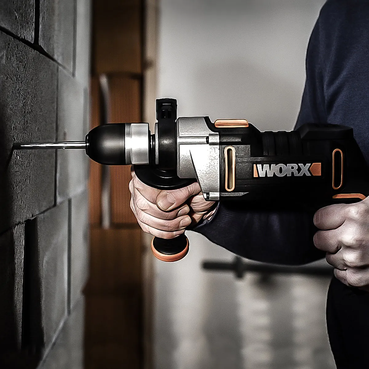 WORX WX318 810 W Impact Drill With Robust Metal Transmission - View #9
