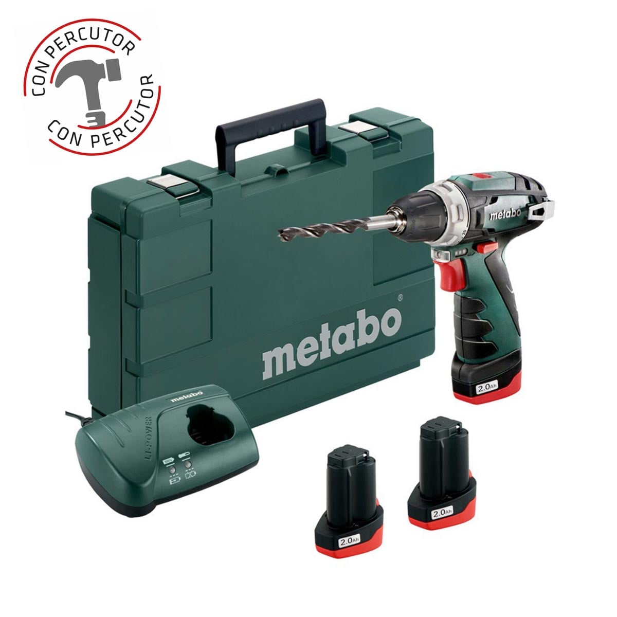Metabo Power-Maxx 12 Basic Percutor  10,8V/2,0Ah   2 Bat.