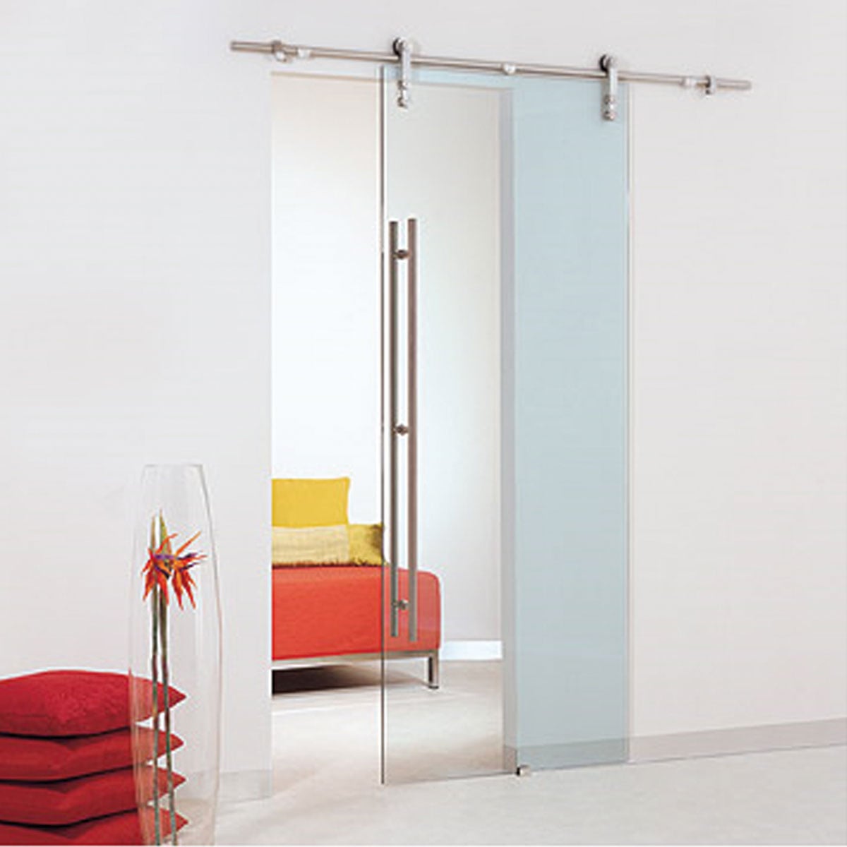 Kit Puerta Armario Estilo Granero Kit Puerta Armario Architectural Products  - Acero Inoxidable Correa Clásica Puerta Barn Closet Arquitectural, image size:1200x1200