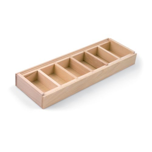 COLOMBO - Cubertero Organizador con divisiones de madera horizontales