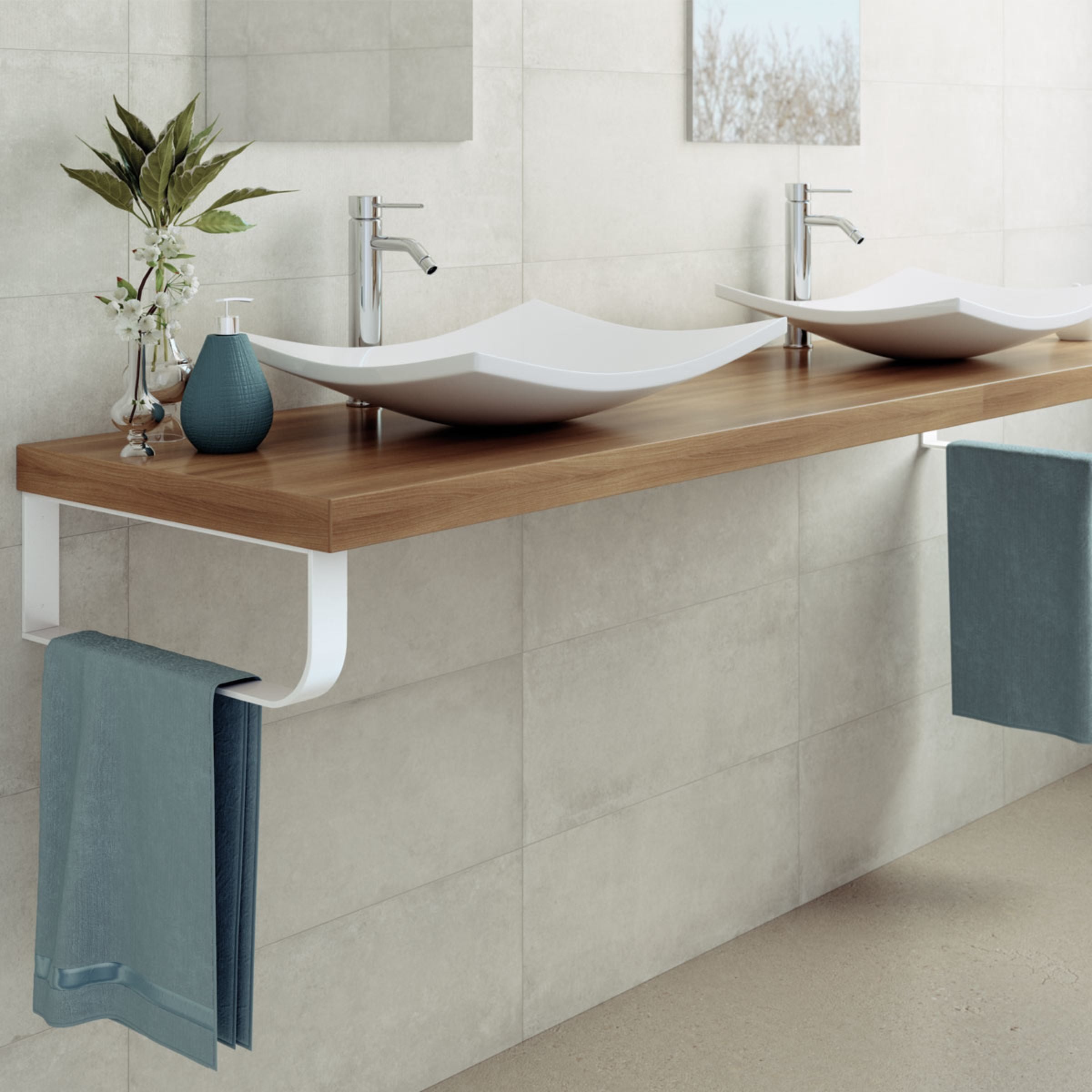 ELEONOR Soporte encimera baño | Mengual.com