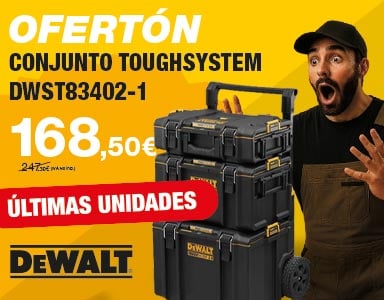 El Conjunto DEWALT DWST83402 ToughSystem DS450 + DS300 + DS166