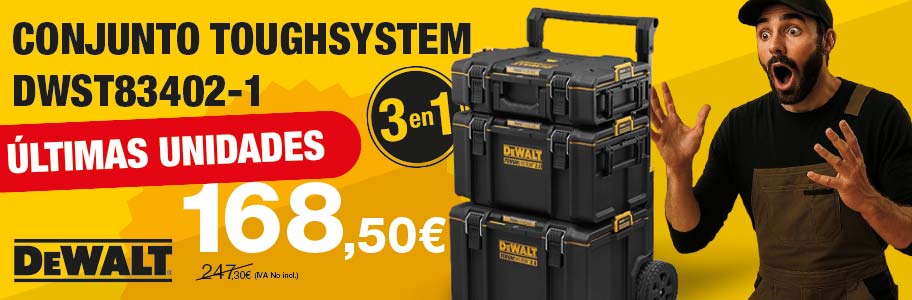El Conjunto DEWALT DWST83402 ToughSystem DS450 + DS300 + DS166