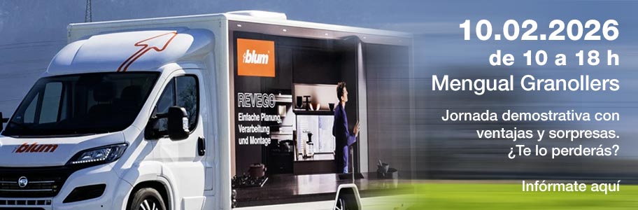 Blum Showcar - Evento demostrativo de productos de la marca en Mengual Granollers