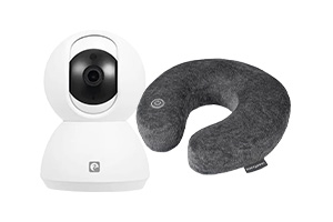 Conjunto C&aacute;mara de vigilancia 360grados + Masajeador de cuello shiatsu