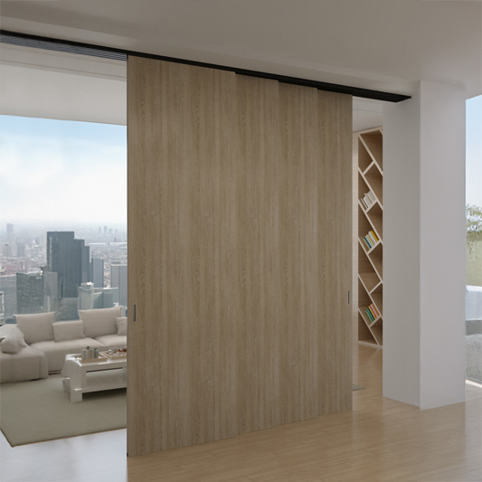 multimodular - division de espacios con puertas correderas de madera