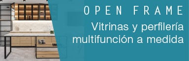 Vitrinas y estructura de aluminio y hierro hechas a medida