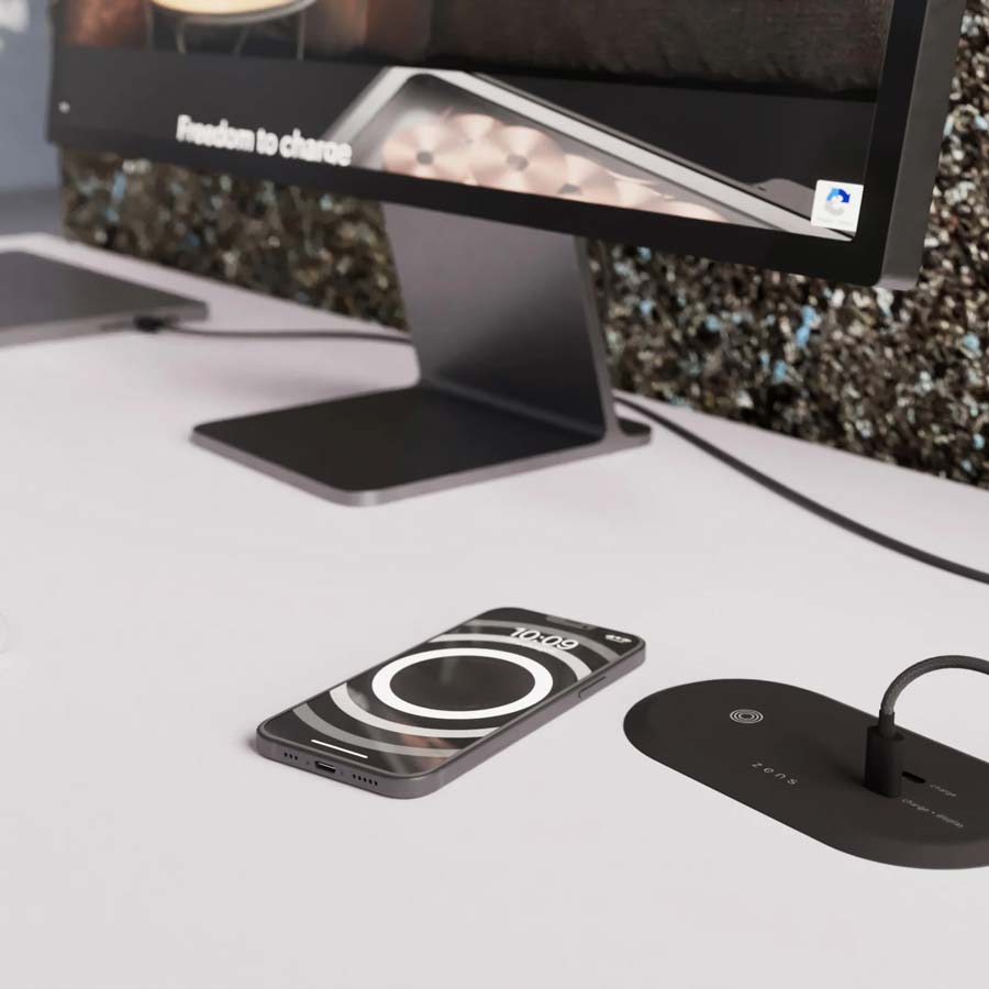 PUK combi HDMI - Docking Station con 2 USB-C + 2 HDMI + 1 Ethernet y cargador inalámbrico de 15W
